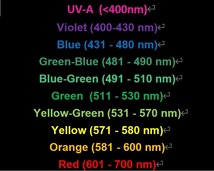 LED Bandwidths